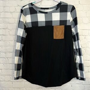 Nwot Amazon long sleeve black top